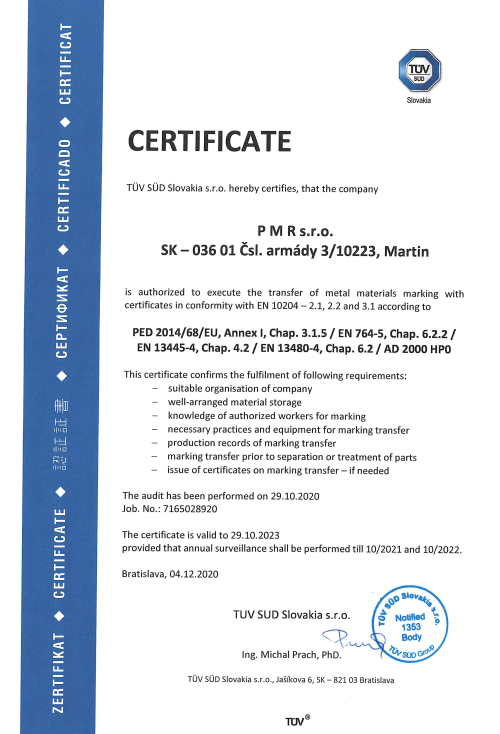 Certifikát kvality ISO9001 pre rok 2014 English
